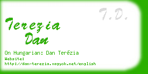terezia dan business card